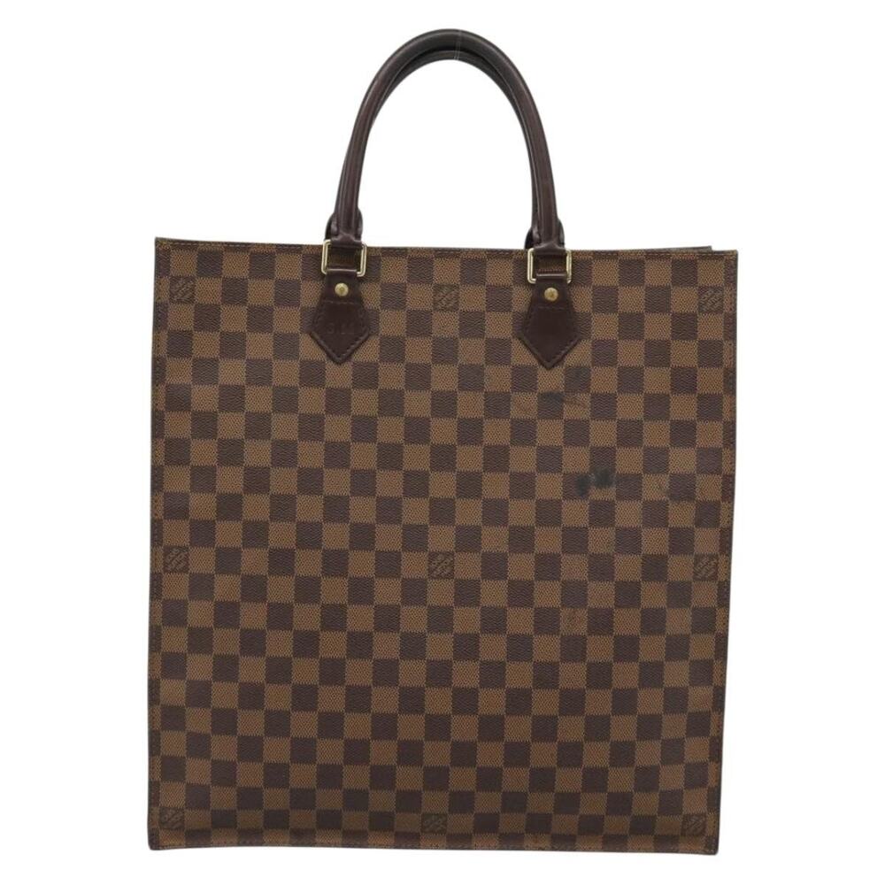 Louis Vuitton Damier Ebene Sac Plat Handbag Brown